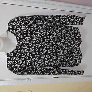 Equipment femme cashmere sweater animal print pullover 🐆 B6